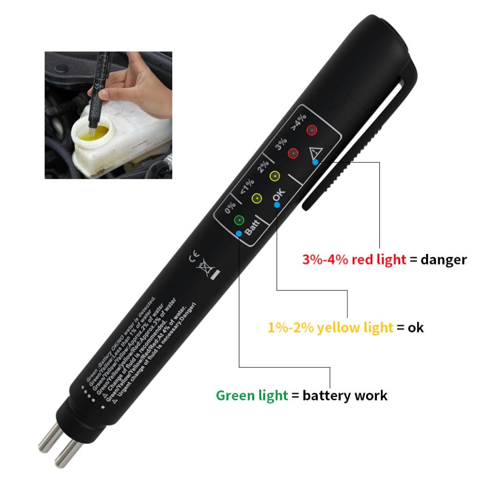 Car Brake Fluid Tester 5 LED Oil Quality Check Pen for Smart Fortwo Forfour  450 451 454 453 Forjeremy - AliExpress